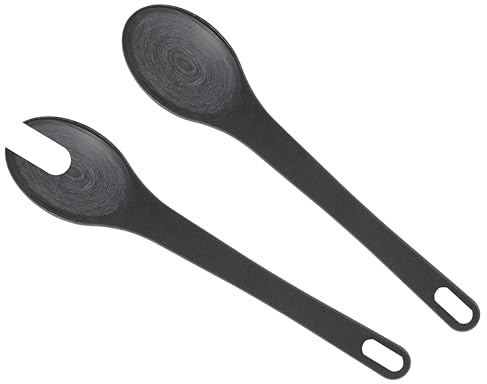 JADE Gourmet Tools Salatbesteck, Zellulose-Laminat, spülmaschinenfest, hygienisch, kein Splittern oder Zerbrechen, ideal für antihaftbeschichtetes Kochgeschirr, hitzebeständig bis 176°C, Aufhängeöse