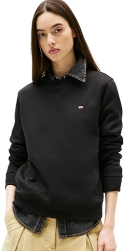 Tommy Jeans Damen Pullover Crew Neck Rundhalsausschnitt