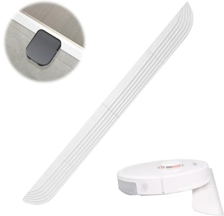 Türschwellenrampe Saugroboter für Alle Staubsaugroboter Zubehör, für Dreame, für Ecovacs, für Roborock, Staubsauger Roboter Rampe (Weiß)
