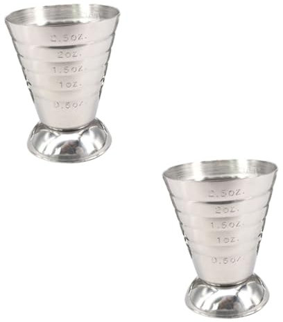 ABOOFAN 2 Piezas vaso medidor barra de jigger taza de tiro de medición barra jigger de onzas taza medidora