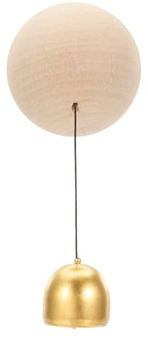 PATIKIL Campanello Negozianti, Campanello Porta Legno Appeso Campanello magnetica Campanello Campanelli Animale Metallo con Autoadesivo per Porta Attività Commerciali Decorazione, Palla