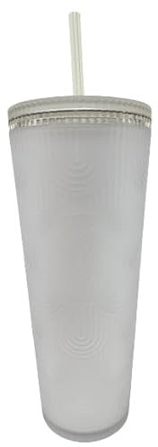 Starbucks Venti Gobelet transparent doux au toucher Motif sirène 700 ml