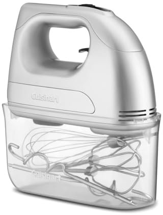Cuisinart Power Advantage - Frullatore a mano a 7 velocità | Frullatore a palloncini, ganci per impasto, fruste in acciaio inox, 7 velocità, motore da 200 W, scatola di immagazzinaggio a pressione
