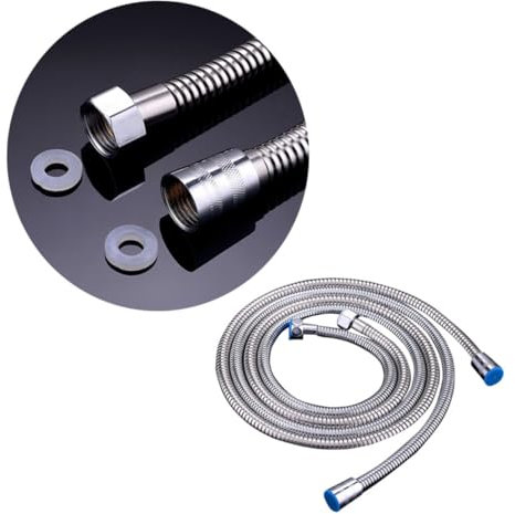 Uonlytech Edelstahl Brauseverlängerung Schlauch Mit Messingkern Druckbeständig Und Flexibel Anschlüsse Robustes Badezimmerzubehör Für Dusche Und Waschtisch