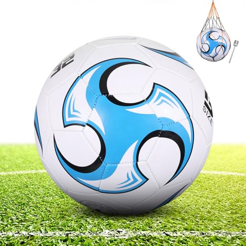 pwavum Offizieller Fussball Größe 5, Fussball Kinder Unisex, fußbälle für Kinder & Erwachsene als Geschenk, Indoor Outdoor Training fußball Größe 5 -ideal als Geschenkidee