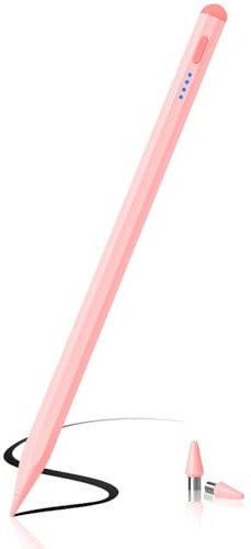 DAORANGE Stylus Pen for Touch Screens, Rechargeable Universal High Precision Tablet Stylus Pencil Compatible with iPad, Android, Samsung, Xiaomi, Huawei, Smartphones and Tablets Devices (Pink)