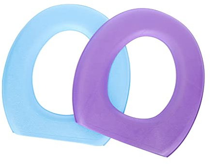 DOITOOL Funda de Inodoro Eva y Gruesa Lavable Autoadhesiva para Baño, Cojín Cálido Reutilizable, 2 Unidades, Uso Doméstico para Todas las Estaciones