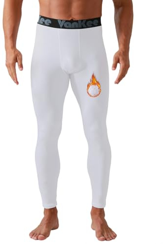 VanKee Leggings Térmicos para Hombre Termicos Ropa Invierno Hombre Pantalón Elástico Transpirable y Cálido Compresión con Invierno Calzoncillos Leggings Funcionales Esquiar Corriendo Viajar