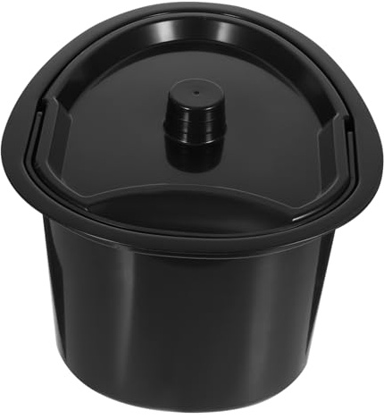 NOLITOY Plastik Bettpfanne mit Deckel Ergonomisch Geformt für Senioren Schwangere Leichter Urinbehälter Kompakt für Zuhause Reise Camping Gebrauch