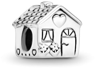 Lkwidi Femme Charms House Argent Sterling 925 Pendentif avec Zircon Cubique pour Bracelet-