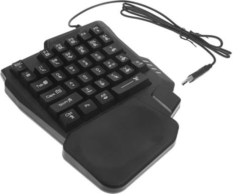 SHOWERORO Clavier Gaming Touches Rétroéclairé Filaire Compact pour Jeux PC et Divertissement à Domicile