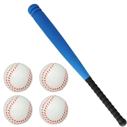 Qomcsrl Juego de Bate y Pelota de Béisbol para Niños, Juego de Béisbol de Plástico, Juego Deportivo, Juego de Béisbol, Deportes para Patio Trasero Al Aire Libre B