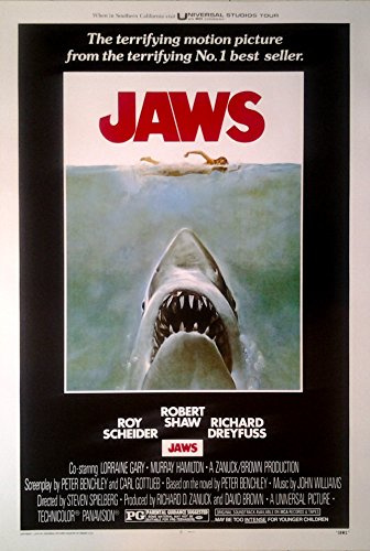 Close Up Der weiße Hai - Jaws (1974) | US Import Filmplakat, Poster [68 x 98 cm]