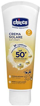 Chicco Dreifache Sonnencreme LSF 50+ für Kinder, wasserfest, 0+ Monate - 75 ml