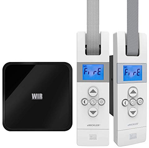 WIR Connect V6 Gateway mit 2 Stück eWickler eW840-F, elektrischer Unterputz-Gurtwickler, 23mm Gurtband, bis 50Kg, Mediola und Alexa kompatibel