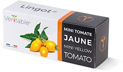 Gul minitomatgödsel - kompatibel med äkta grönsaksträdgård® och Exky® - färdig påfyllning - substrat med integrerade frön..