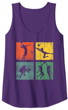 Damen Volleyball Beachvolleyball Volleyballerin Vintage Frauen Tank Top