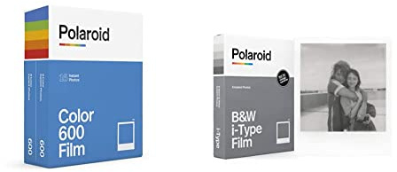 Polaroid Film Couleur pour 600 - Double Pack - 6012 & Film N&B pour I-Type - 6001