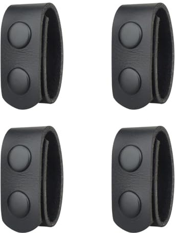DONGKER Leder Belt Keeper, 1/2/4 Stück Security Gürtelhalter, Taktischer Gürtel Schlaufen für 2-2,25 Zoll Taktische Polizei Gürtel