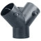Conector de canal de 75 mm tipo Y, calentador de aire diésel de 3 vías, accesorio de calefacción de estacionamiento, adaptador de manguera, accesorio de tubería, plástico ABS, distribuidor de