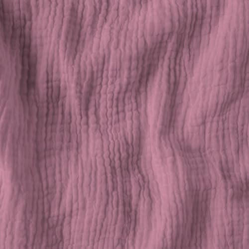 Textrend Doppelter Gaze-Musselin Stoffe Meterware - Stoff zum Nähen - Musselin - Weiches Antiallergisches Material - Textilien 1x1.45m - Stoffe Meterware (Fingerhut)