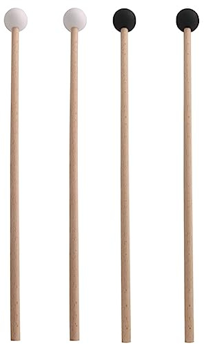 Osmond 2 Paar Schlägel aus Gummi, Schlaginstrumente Xylophon/Marimba Schlägel Hammer