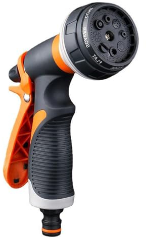 UQMIQURA Pistola Giardino per Innaffiare, Multifunzione Pistola da Giardino, 8 Spruzzi Diversi con Irrigazione, Spruzzatore Manuale ad Alta Pressione per irrigazione Prato, Lavaggio Auto