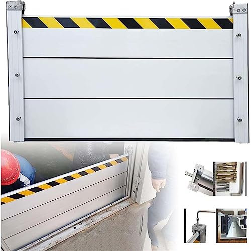 Hochwasserschutz für Kellerfenster, Hochwasserschutz, Aluminiumlegierungsmaterial, gut wasserdicht, geeignet für Garageneinfahrt, Tür, Straße usw., 100 x 60 cm