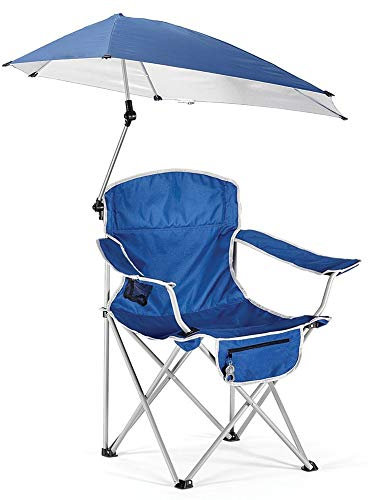 HZHXIFUFA Klappbarer Campingstuhl für Erwachsene, tragbare Klappstühle, Outdoor-Campingstühle mit Sonnenschutz, Sonnenschutz, Strandstuhl, kompakt, für Camping, Wandern, Strand, Angeln, Garten