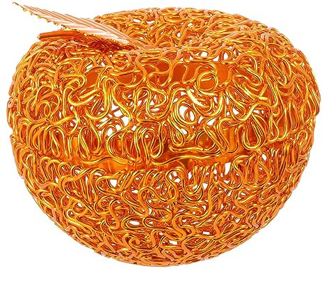 SHOWERORO Apple Storage Box for Xmas Ornament Made of Aluminum Wire Material Use As Hollowed Out Jar for Storing Sundries for Xmas Decorations Storage
