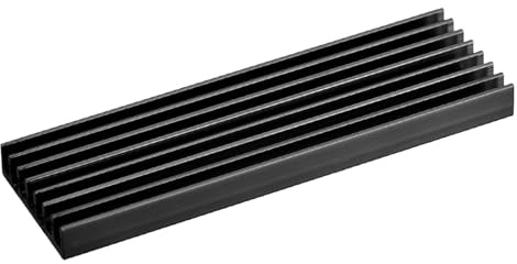 QUARKZMAN 1 Pack M.2 2280 Nvme SSD Kühlkörper mit Wärmeleitpad aus Aluminiumlegierung Kühlkörper Kühlung für PC Laptop, 70x22x6mm, Schwarz