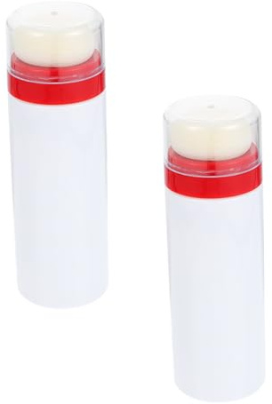 IWOWHERO Leichte Babypuder Dose mit Puderquaste Tragbare Talkumpuderflasche aus Langlebigem Material mit Staubschutz für Babys für Reisen und Körperpflege