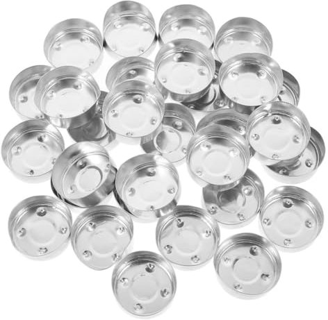 Alipis 150stücke Kerzendosen Aus Aluminium DIY Teelichthalter Leere Kerzenbecher Für Kunsthandwerk Und Bonbons Hitzebeständig Für Heimdekoration