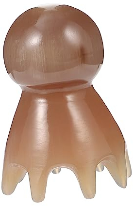 BESTYASH 1pezzi Pettine Per Massaggi Per Pettine Naturale in Corno Liscia e Prevenzione Nodi Massaggio Capelluto Miglioramento Circolazione Sanguigna Alleviamento Affaticamento Per Tutte