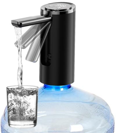 Bomba Dispensadora De Agua AutomáTica,Pantalla Digital,Carga Usb Tipo C,Bomba EléCtrica PortáTil,Boquilla Plegable,DispensacióN Cuantitativa Y Continua,Jarra Estable Para Cocina,Hogar,Oficina, Camping