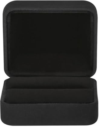 Btgghytr Portable Fabric Rings Holder with Secure Fastening Ideal for Special Gatherings Flocking Rings Box