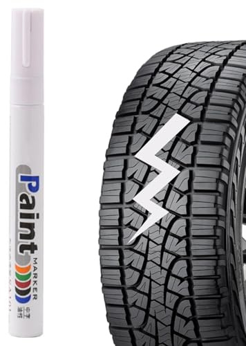 Marcador de retoque de pintura - Rotulador de pintura para neumáticos de coche, resistente al agua, multisuperficie | Marcador de para neumáticos, suministros de artística para cuero