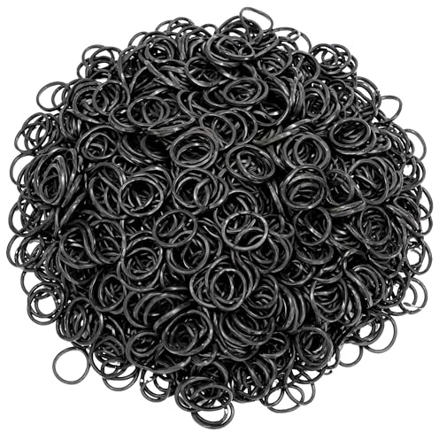 1000 PCS Black Elastic Hair Bands, Ideal for Daily Use & Versatile Hairstyles, Durable Small Hair Bands