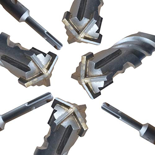 BOHRFUX SDS PLUS Bohrer Ø12 x 800mm Betonbohrer Hammerbohrer Steinbohrer Quadro-X für Mauerwerk vierschneidig BOHRFUX