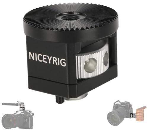 NICEYRIG Kamera-Monitorhalterung, 3/8 ARRI Standard-Positionierungsloch passend für Kamerakäfig, Griff, Käseplatte - 514