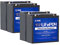 DCHOUSE 4 Pack 12V 30Ah LiFePO4 wiederaufladbare Lithium-Batterien mit BMS-Schutz und über 3000 Deep Cycles für Haus, Solar, Signal, Marine, Caravan und Golf Trolley