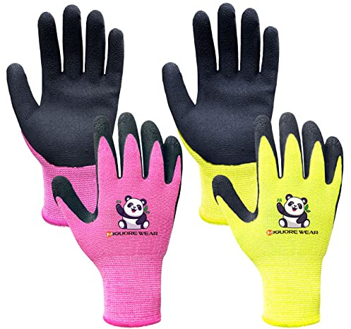 Migliore Wear arbetshandskar, skyddshandske kvinnor män, oljesäkra verkstadshandskar nylon monteringshandskar för mekaniker, trädgårdsarbete (3 par) (grå, L storlek 9)