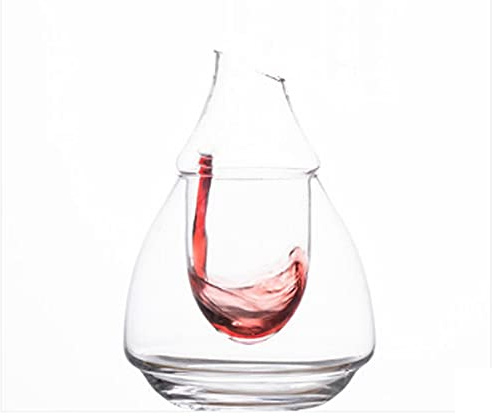LEIXIUSM Ice Bucket, ice Bucket 200ML Glass Wine Hole Sake Glass Ice Jug Hamster Nest Cooling Room Beer Cooler Mini Gift Wine Carafe Superior Decanter