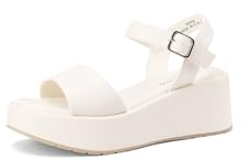 QUEEN HELENA Sandali Platform Sportivi con Sottopiede Ortopedico Donna BZ401 (BZ402 Bianco, Sistema Taglie Calzature EU, Adulto, Donna, Numero, Media, 39)