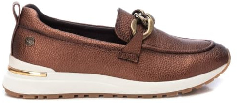 XTI - Mocasines Mujer Bronce - Calzado Cómodo y Versátil - Moda Casual - Modelo 14337302 (Talla 38)