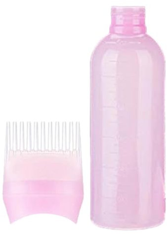 Haaröl-Applikator-Flasche, Wurzelkamm, Applikatorflasche, Haarfärbepinsel-Flasche, Haarfärbemittel, Haarfärbekammflasche mit Skala, Haarfärbekamm für kurze Haare