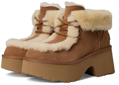 UGG Esmee - Stivali da donna con lacci, Castagna, 42 EU