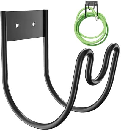 Supporto per tubo da giardino in metallo, supporto da parete per tubo da irrigazione, supporto da parete per tubo da giardino - supporto per tubo da parete, supporto per tubo robusto per lo stoccaggio