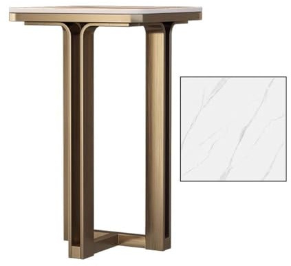 Support à Fleurs Modern Light Luxury Flower Table Rack, Balcony Entry Rock Plate Stainless Steels Flower Several Étagère à plantes(Medium)
