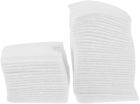 HONITANO 100 Stück Dicke Weiße Wattepads aus Baumwolle Tragbare Make Up Werkzeuge zum Abschminken und Gesichtsreinigung für Pflege und Körperreinigung